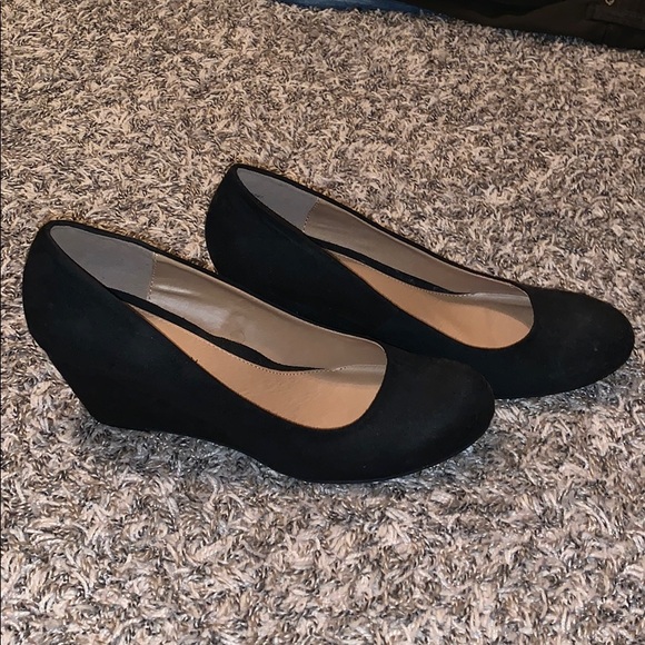 CL by Laundry Shoes - Black wedge heels